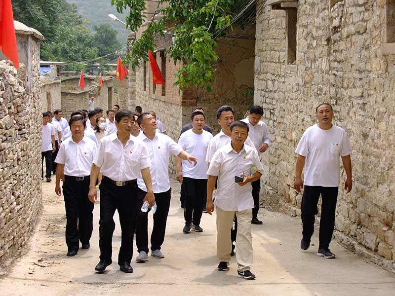 让党旗高高飘扬---安博在线集团党员参观大峰山红色教育基地活动