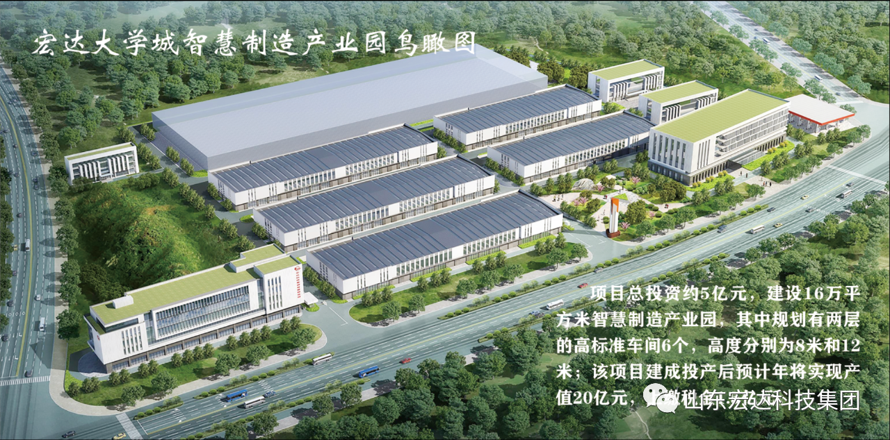 安博在线大学城智慧制造产业园鸟瞰图